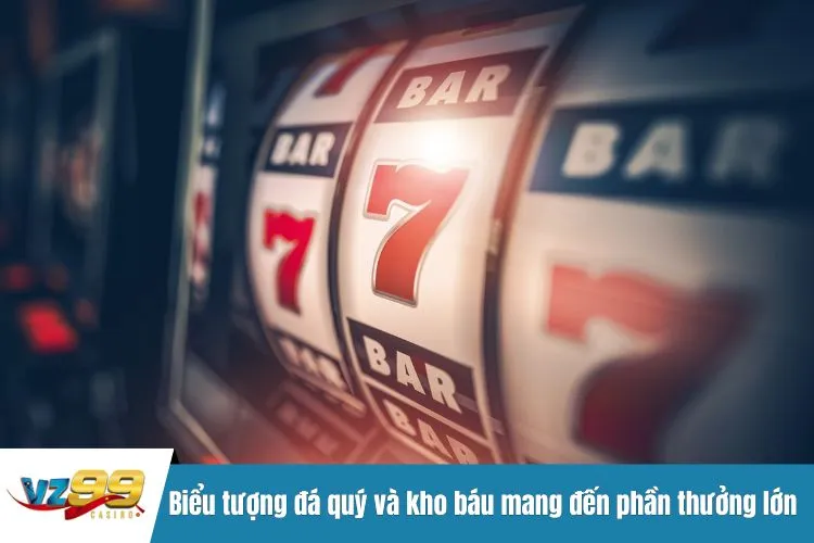 Biểu tượng đá quý và kho báu mang đến phần thưởng lớn