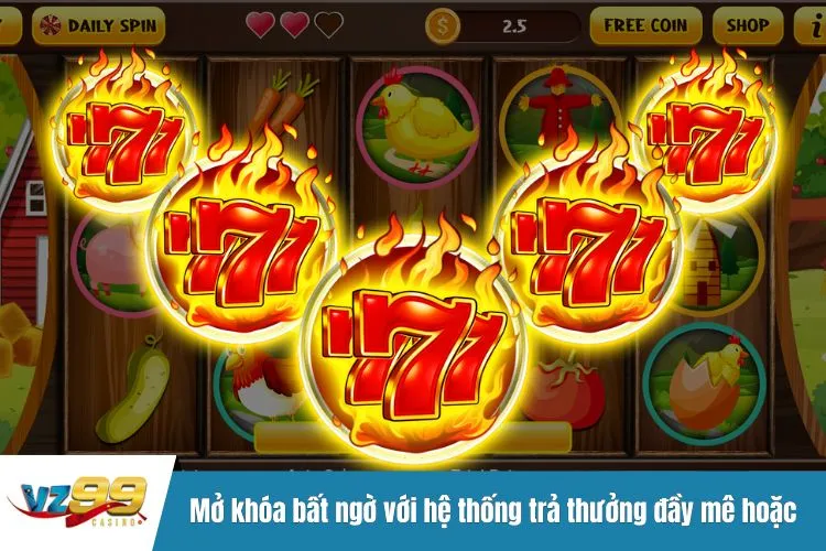 Mở khóa bất ngờ với hệ thống trả thưởng đầy mê hoặc