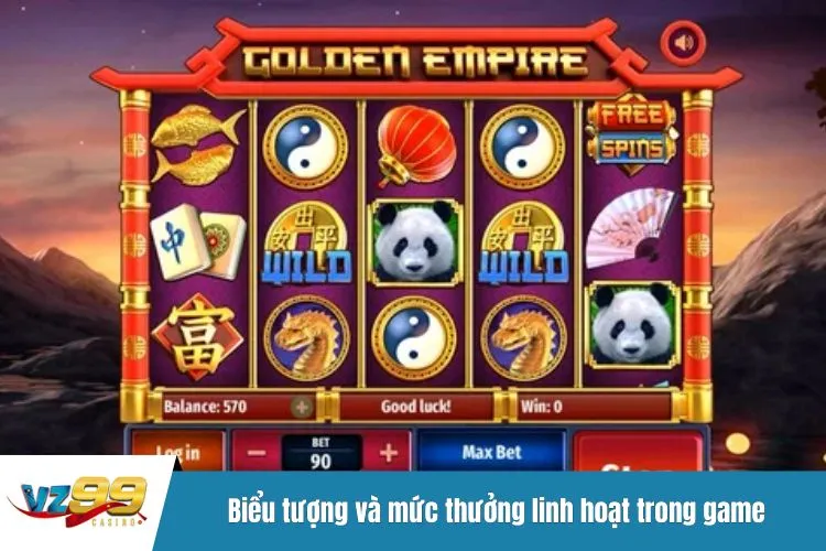 Biểu tượng và mức thưởng linh hoạt trong game